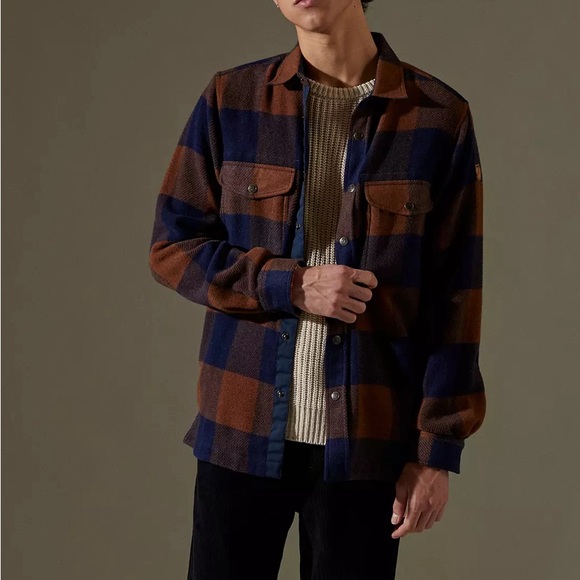 Fjallraven Mens Canada Wool Blend Plaid Flannel Snap Down Shirt Size 3XL - Picture 2 of 11
